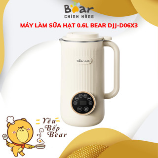 Máy làm sữa hạt mini 0.6L BEAR DJJ D06X3, 600W, 5 tính năng, nấu sữa hạt, xay sinh tố, BH 18 tháng