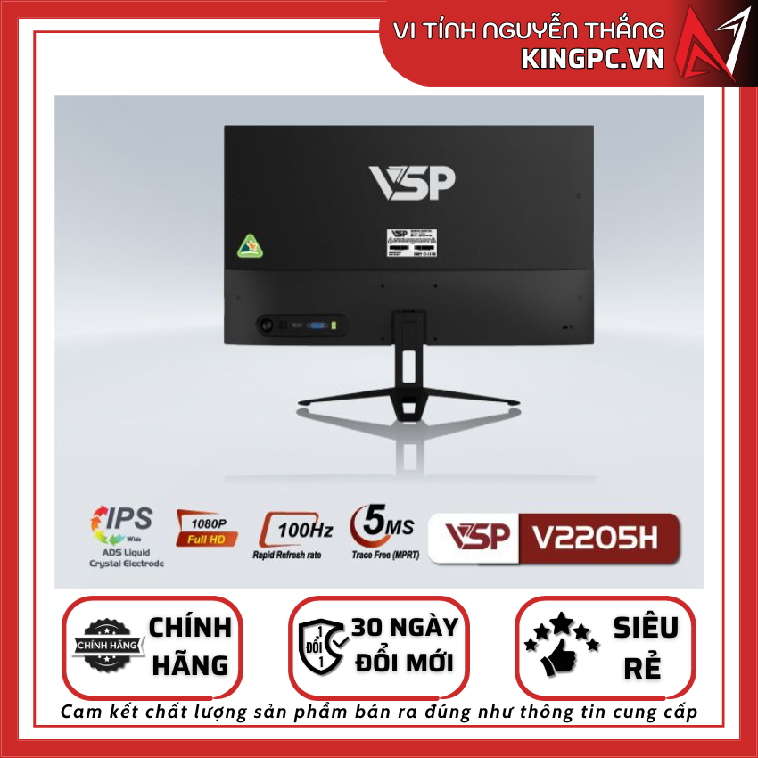 Màn hình VSP phẳng 22 inch (VSP/ FHD/ VA/ IPS/ 75HZ) | BigBuy360 - bigbuy360.vn