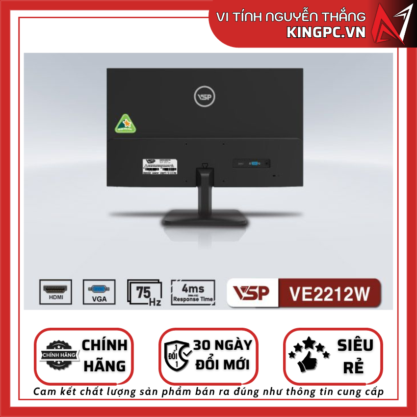 Màn hình VSP phẳng 22 inch (VSP/ FHD/ VA/ IPS/ 75HZ) | BigBuy360 - bigbuy360.vn