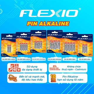 [Vỉ 2] Pin Alkaline  AA Thiên Long Flexio BAA-LR6/2
