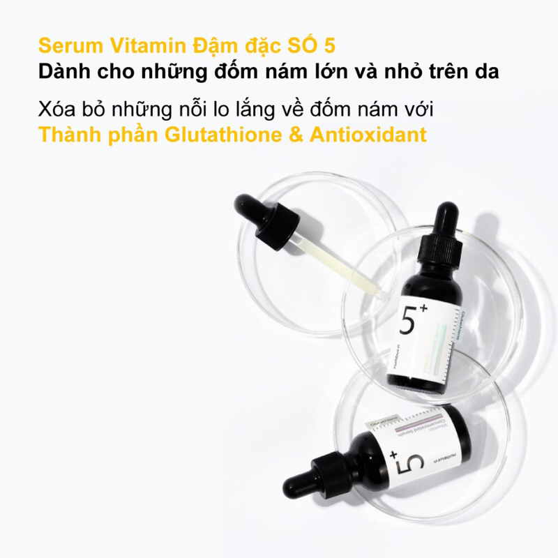 Serum Trắng Da Mờ Thâm Nám NUMBUZIN No.5 Vitamin Concentrated Serum