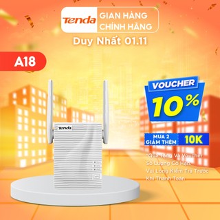 Tenda Bộ kích sóng Wifi A18 Chuẩn AC 1200Mbps - Hãng phân phối chính thức
