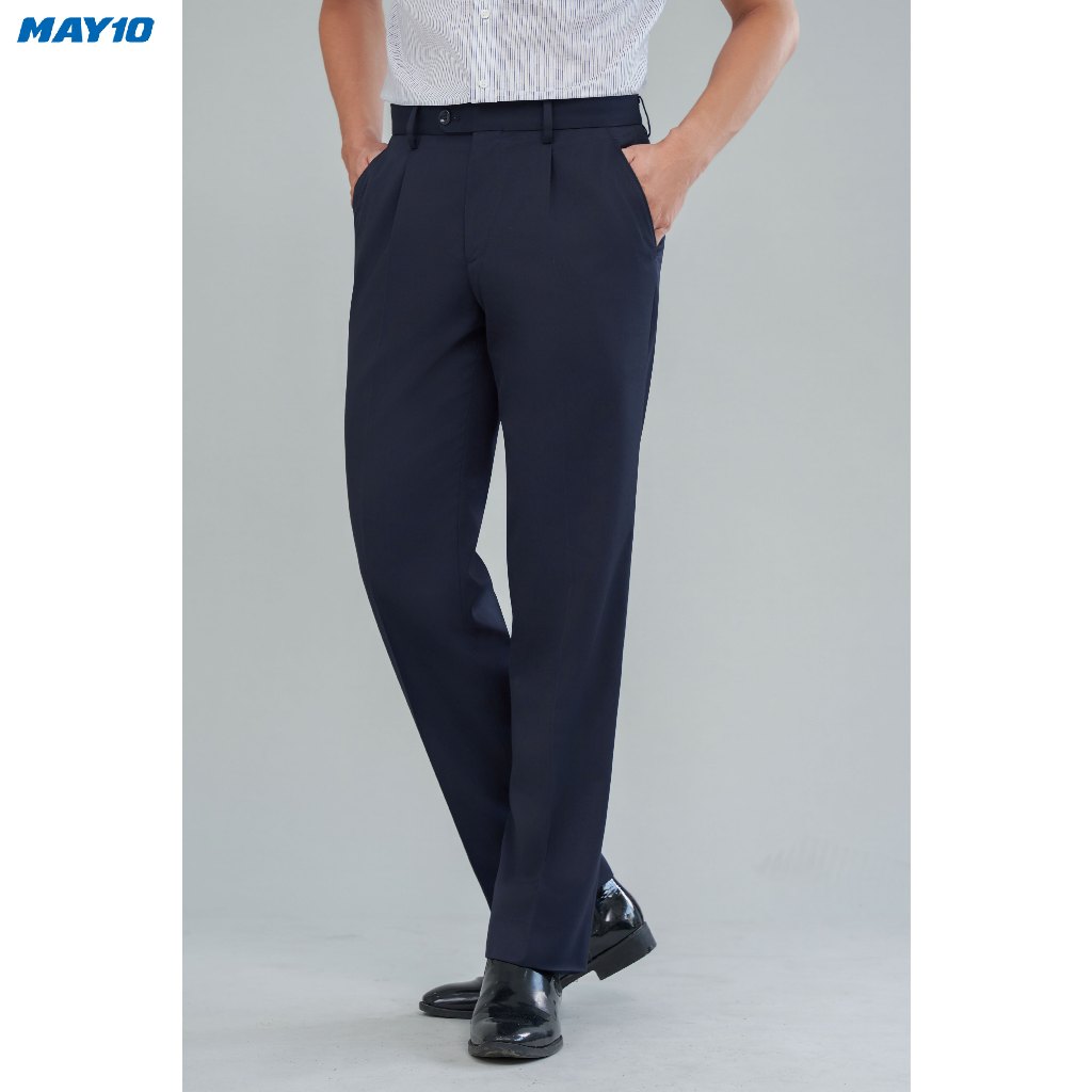 Quần âu nam có ly May 10 020123182CL 1-TK