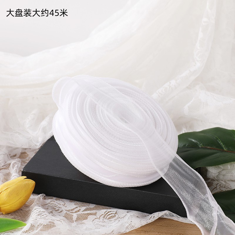 Ruy băng voan cuộn 9m khổ 4cm - Trangtran Store