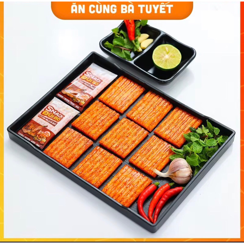 COMBO 12 gói snack Đùi Bò Cay_Ăn Vặt Bà Tuyết_chính hãng