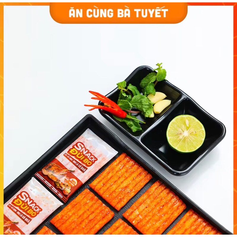 COMBO 12 gói snack Đùi Bò Cay_Ăn Vặt Bà Tuyết_chính hãng