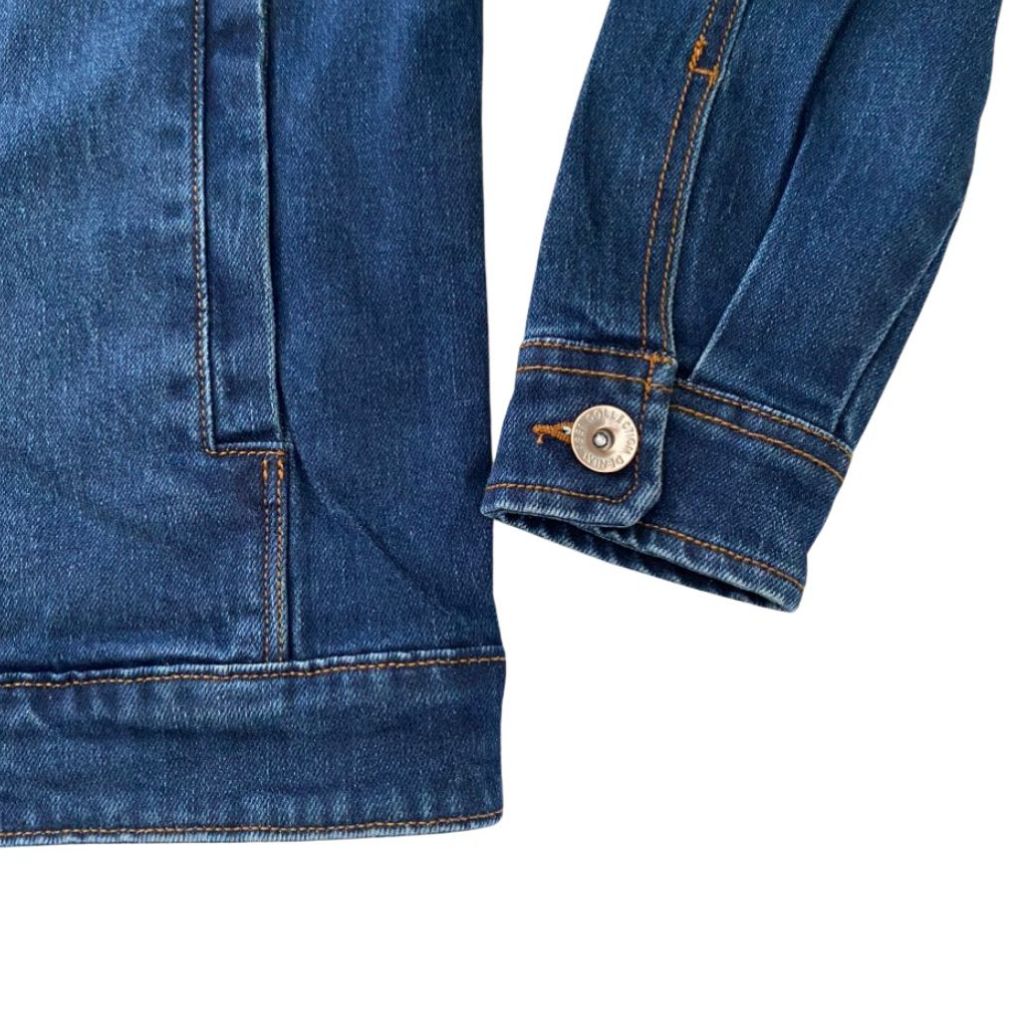 Áo khoác jean nam nữ, áo jacket bò unisex màu xanh đen size XL, XXL,XXXL AKJ0069