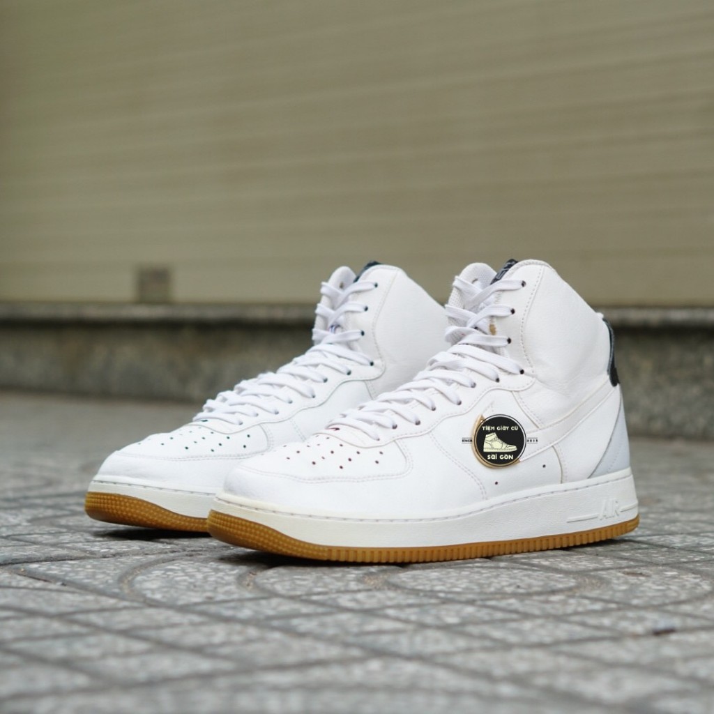 Giày Thể Thao N1KE AIR FORCE 1 HIGH 07 LV8 x NBA WHITE GUM CT2306-100-CŨ CHÍNH HÃNG