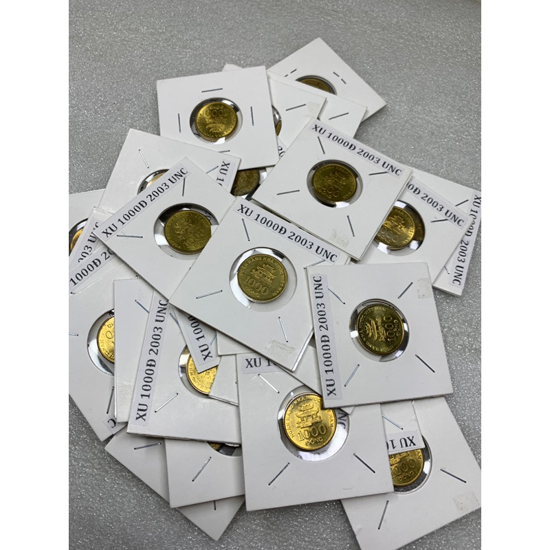 Xu năm 2003 1000 đồng mới còn óng ánh