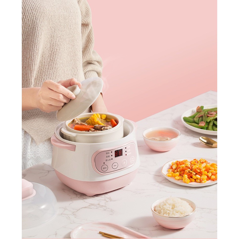 Nồi Nấu Cháo Chậm Cho Bé Ăn Dặm