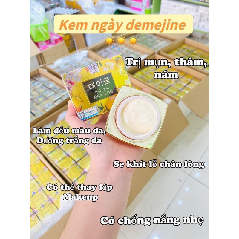 Kem face Demejine DN Plus trắng da, ngừa nám chính hãng