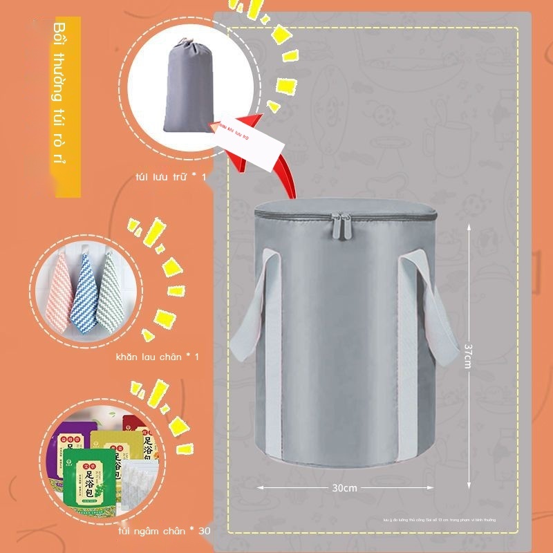 Chậu Ngâm Chân Dày Cách Nhiệt Lâu Trôi Giúp Mát Xa Chân / Bảo Quản Và Lưu Trữ Không Gian.