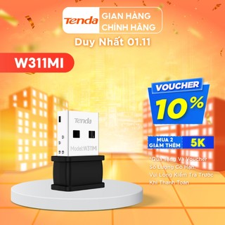 Tenda USB kết nối Wifi-6 W311MI  AX300Mbps- Hãng phân phối chính thức