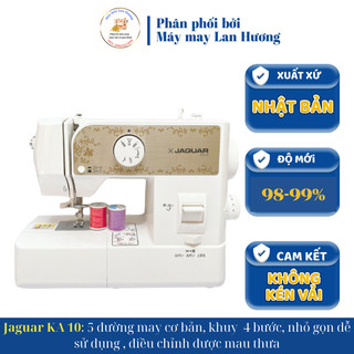 Máy may nhật máy may mini gia đình nhật jaguar ka 10 - 5 đường may cơ bản- có núm chỉnh mau thưa