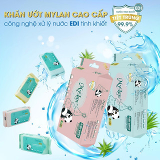 Khăn giấy ướt mini mylan - bịch 8 gói nhỏ tiện lợi