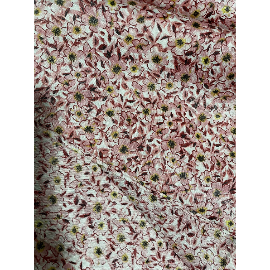 Vải Voan Nhũ Kim Sa