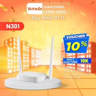Tenda Thiết bị phát Wifi N301 Chuẩn N 300Mbps - Hãng phân phối chính thức