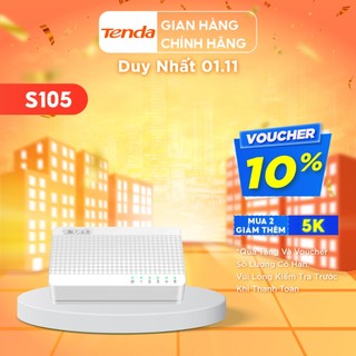 Tenda Bộ chia mạng Switch S105 5 cổng Ethernet - Hãng phân phối chính thức
