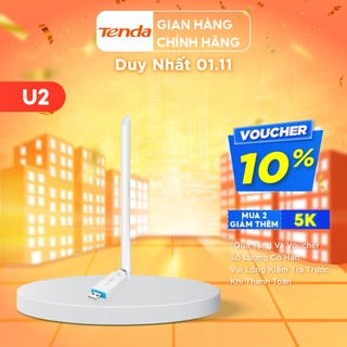 Tenda USB kết nối Wifi U2 tốc độ 150Mbps - Hãng phân phối chính thức