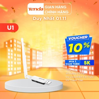 Tenda USB kết nối Wifi U1 tốc độ 300Mbps - Hãng phân phối chính thức