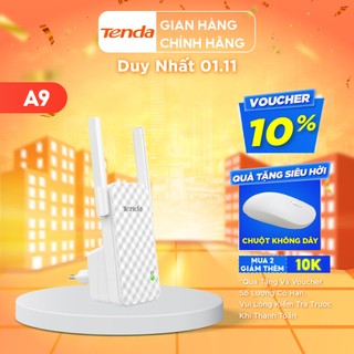 Tenda Bộ kích sóng Wifi A9 Chuẩn N 300Mbps - Hãng phân phối chính thức