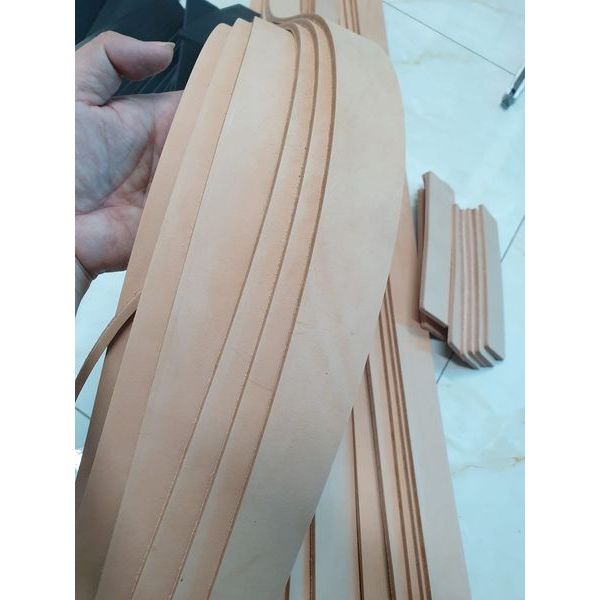 Phôi dây thắt lưng đã nhuộm màu sẵn, bản rộng 3.8mm  - Da Thuộc San Nguyên