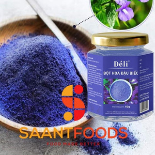 Bột Hoa Đậu Biếc Deli 60 gram