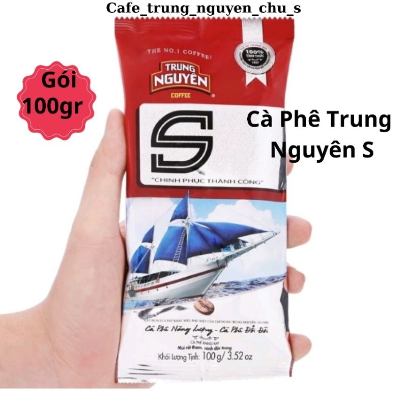 Cafe rang xay pha phin trung nguyên. chữ s. gói 100g