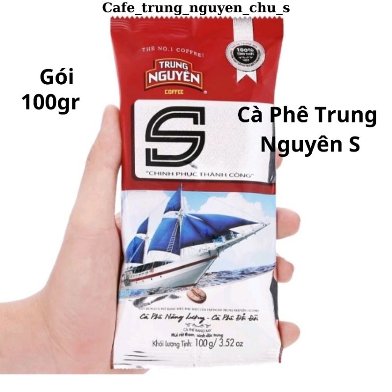 Cafe rang xay pha phin trung nguyên. chữ s. gói 100g
