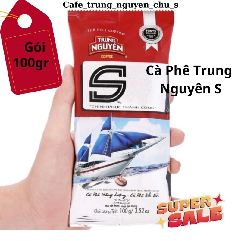 Cafe rang xay pha phin trung nguyên. chữ s. gói 100g