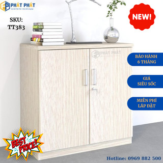 Tủ thấp tài liệu 2 cánh TT383, tủ đựng hồ sơ tài liệu văn phòng giá rẻ
