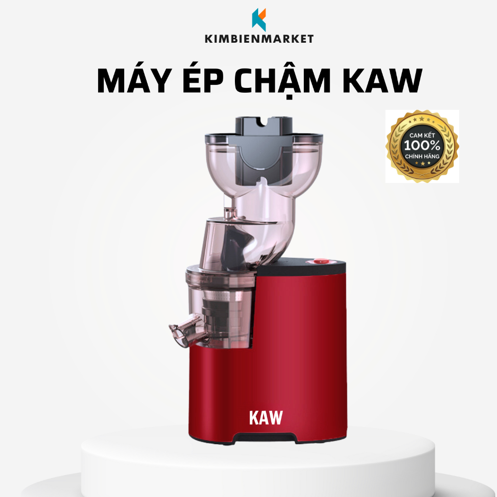 Máy ép chậm công nghiệp KAW 250W miệng cối lớn ép nguyên quả ép kiệt bã giữ nguyên dưỡng chất bảo hành 12 tháng