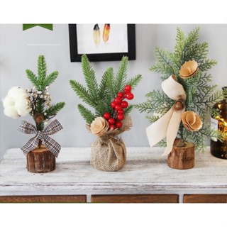 [25cm] Cây thông noel để bàn xinh xắn ảnh thật phong cách vintage Giáng Sinh Hy Hy Store