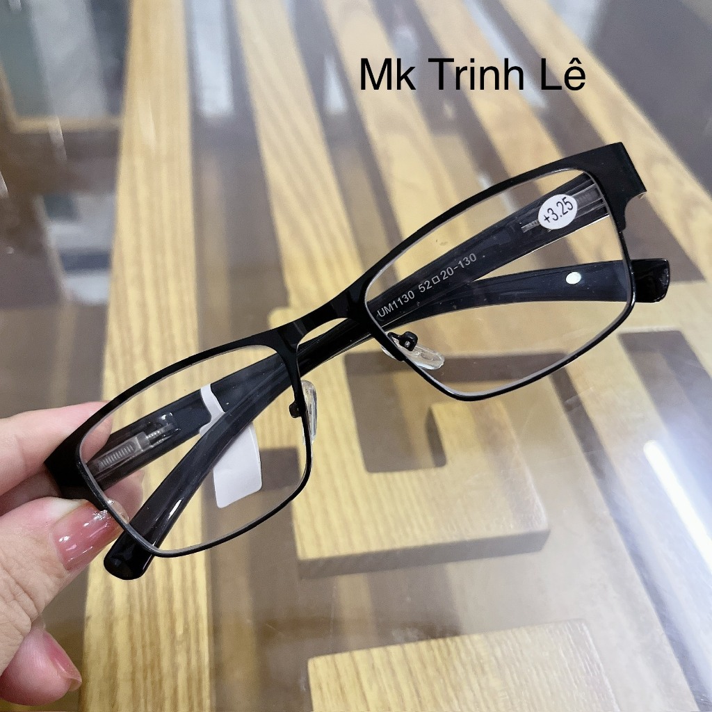 Kính lão có độ sẵn- viễn thị cho người già đọc sách nhìn gần nhựa dẻo nguyên gọng đến +4.00 độ.
