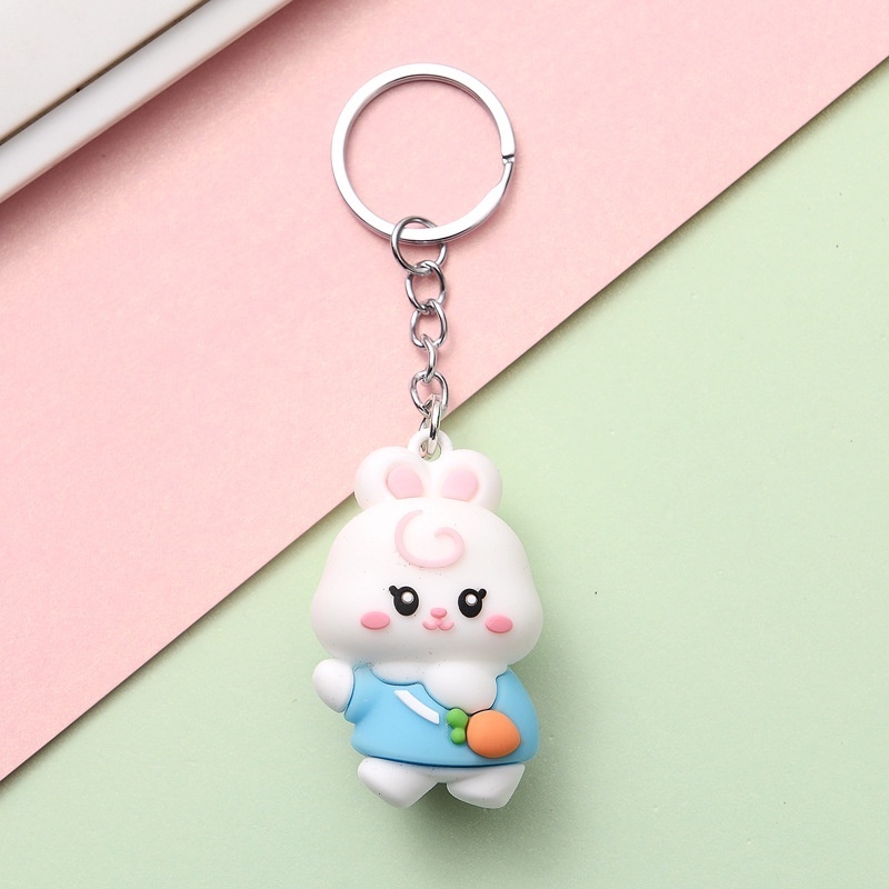 Móc Khoá Hình Thú Mông Cong Thỏ, Khỉ, Gấu, Lợn Con Vật Dễ Thương và Đáng Yêu