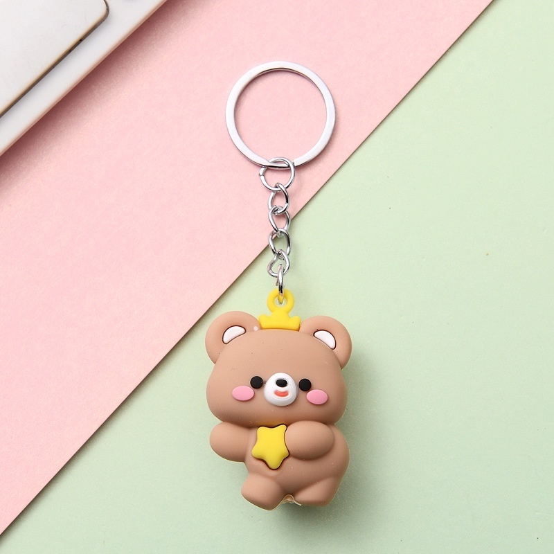 Móc Khoá Hình Thú Mông Cong Thỏ, Khỉ, Gấu, Lợn Con Vật Dễ Thương và Đáng Yêu