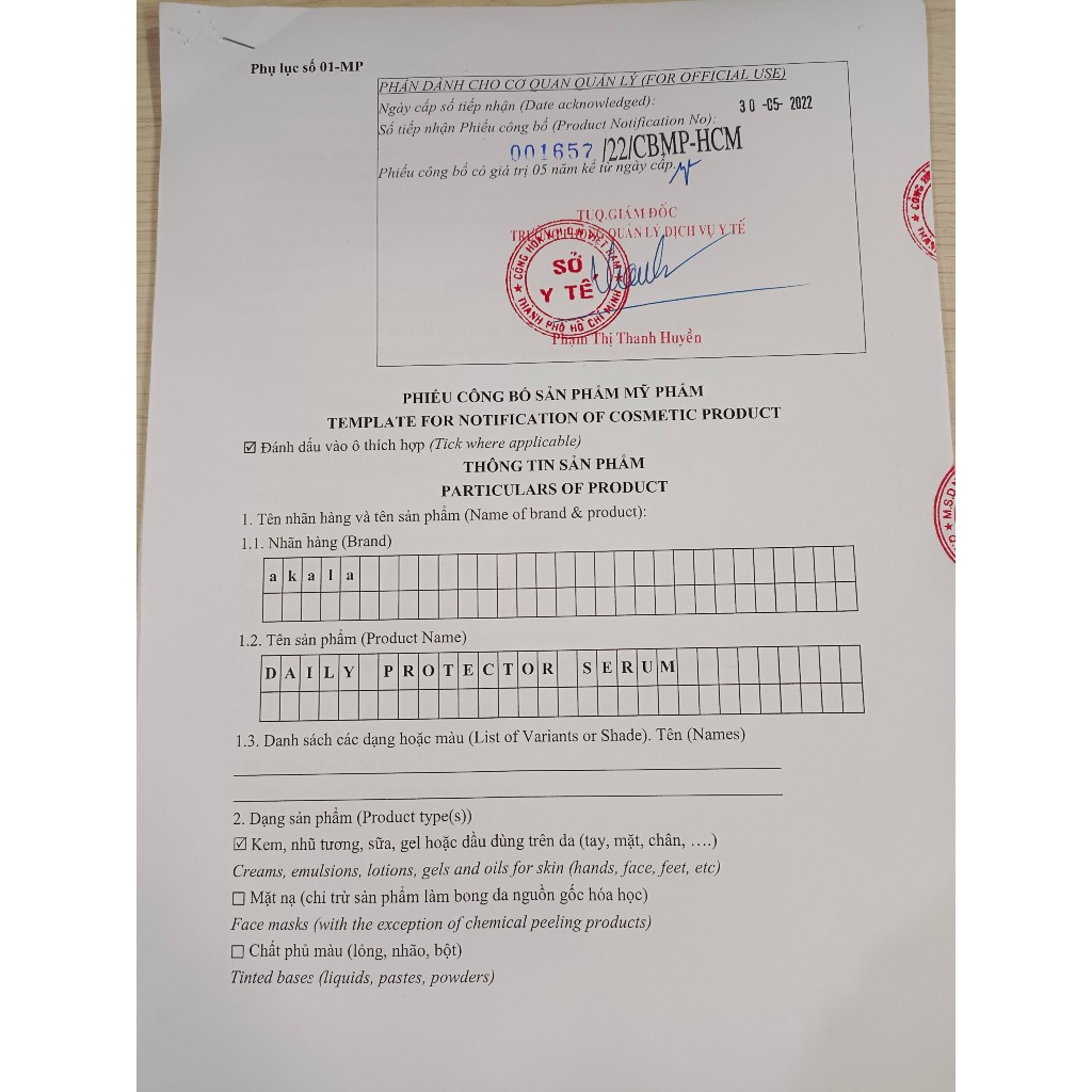 Serum Giảm Nám - Nâng Cơ Mặt - Tái Tạo - Căng Da - akala