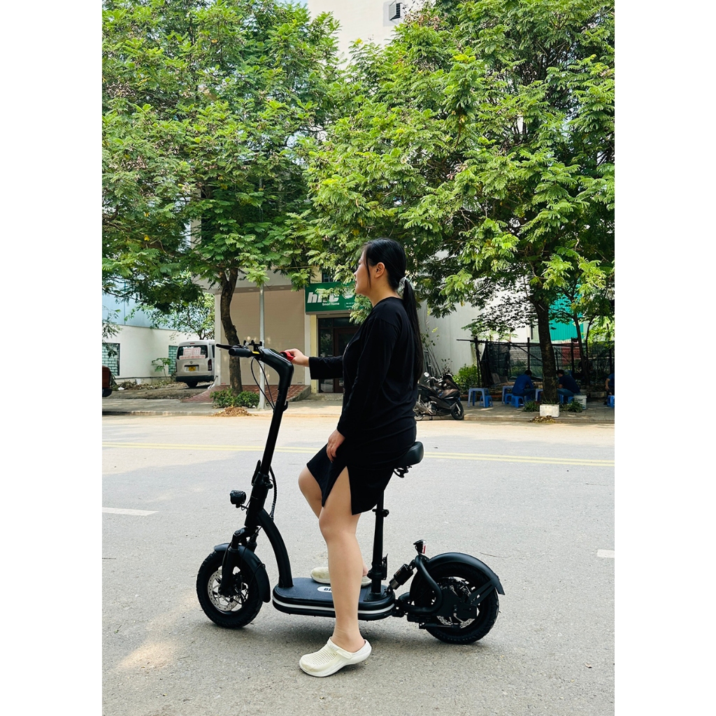 XE SCOOTER ĐIỆN BREMER S12 THẾ THAO | BÁNH 12 INCH CHỐNG TRƯỢT | 40KM/H | GIẢM SÓC DẦU | CHÍNH HÃNG