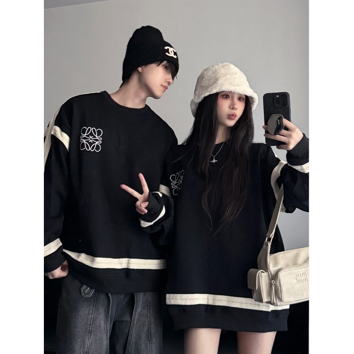 Áo Sweater Cặp Đôi Cao Cấp WeLove CupidStore Nỉ Hàn chần vải, hình thêu 320gsm K Xù,K Dính Couple Sweater