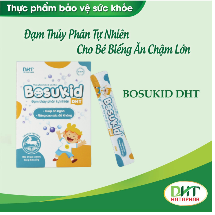 Chán ăn, mất ngủ, tăng cường sức đề kháng cho trẻ - Bosukid DHT