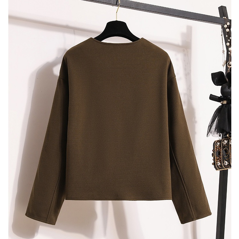 Áo khoác dạ kèm chân váy xòe Tuvada, set dạ cao cấp tôn dáng, sét dạ retro thời thượng - ADN71