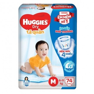 Cộng miếng (đệm mây co giãn 4 chiều)Tã quần Huggies M74/L68/Xl62
