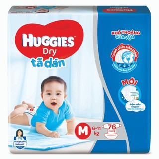 Cộng miếng (đệm mây co giãn 4 chiều)Tã quần Huggies M74/L68/Xl62