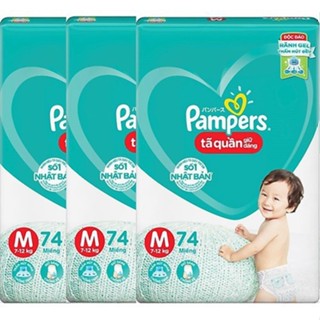 Tã quần Pampers giữ dángM74/L86/ XL 62/ XXL 56