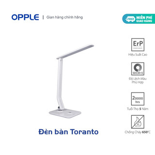 Đèn Học Chống Cận OPPLE Toranto Điều Chỉnh Độ Sáng 4000K 7W - Trắng - Chính Hãng