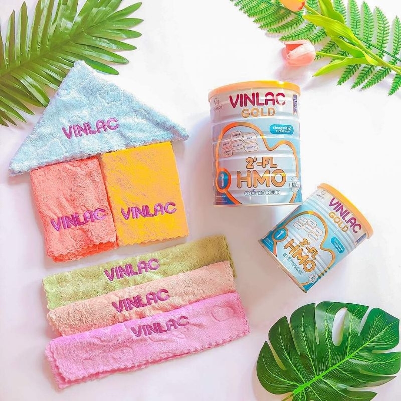 Combo 4 khăn lông lau mặt vinlac