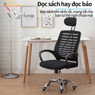 Ghế xoay văn phòng có tựa đầu, chân xoay ghế văn phòng, tựa xương cá mềm mại thư giãn chất lượng loại 1, bền đẹp
