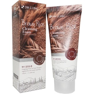 Sữa rửa mặt 3W Clinic Brown Rice Foam Cleansing 100g chính hãng