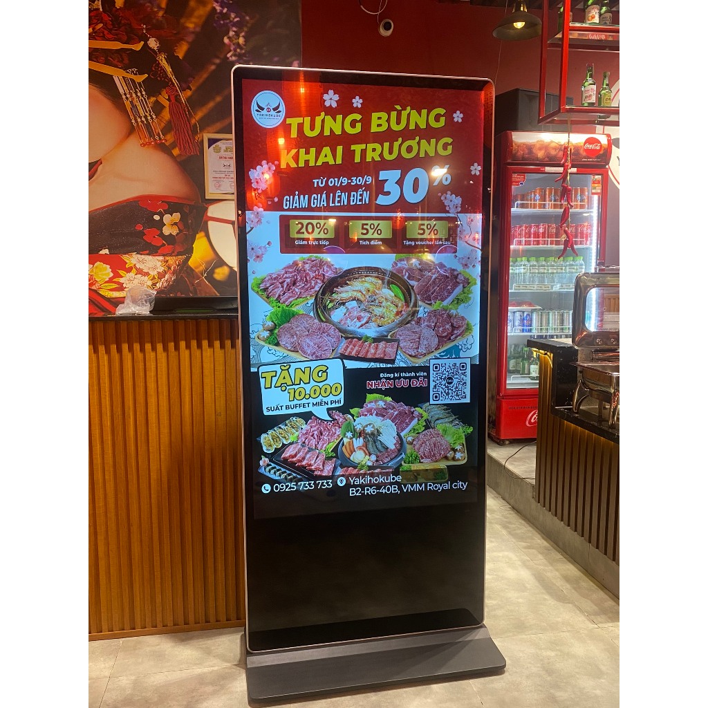 MÀN HÌNH LCD CHÂN ĐỨNG 43 INCH ANDROI