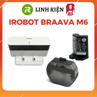 Phụ kiện , linh kiện iRobot Braava M6 _ Dock sạc , Pin , Hộp nước thay thế robot Braava